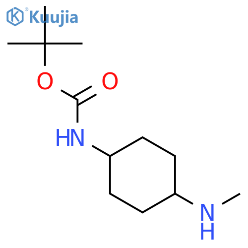 tert-butyl N-[trans-4-(methylamino)cyclohexyl]carbamate structure