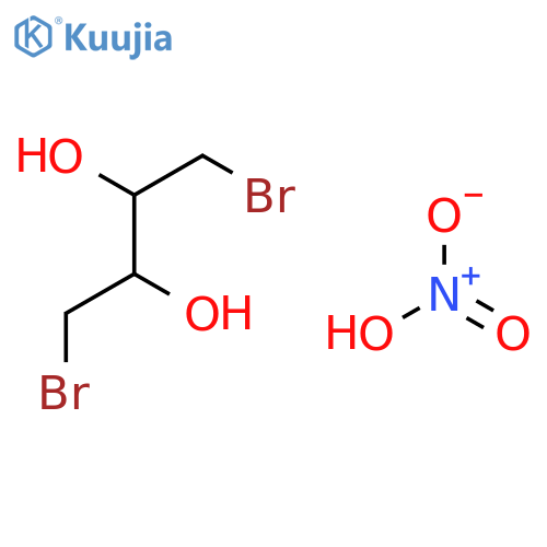 2,3-Butanediol, 1,4-dibromo-, mononitrate structure