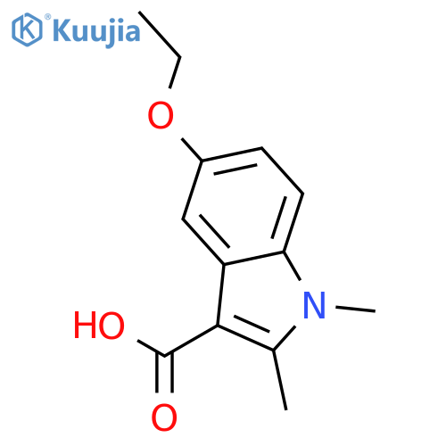 5-Ethoxy-1,2-dimethyl-1H-indole-3-carboxylic acid structure