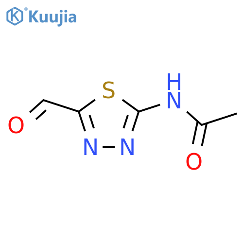 N-(5-Formyl-1,3,4-thiadiazol-2-yl)acetamide structure