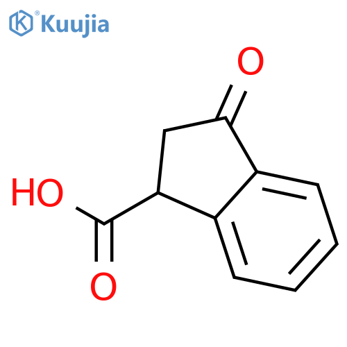 3-oxo-2,3-dihydro-1H-indene-1-carboxylic acid structure