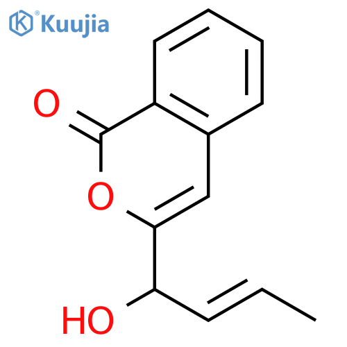 3-(1-Hydroxy-2-butenyl)-1H-2-benzopyran-1-one structure