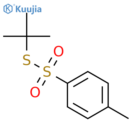 Benzenesulfonothioicacid, 4-methyl-, S-(1,1-dimethylethyl) ester structure