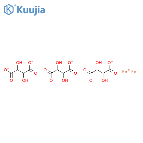 Butanedioic acid,2,3-dihydroxy- (2R,3R)-, iron(3+) salt (3:2) structure
