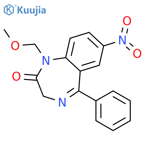 2H-1,4-Benzodiazepin-2-one,1,3-dihydro-1-(methoxymethyl)-7-nitro-5-phenyl- structure