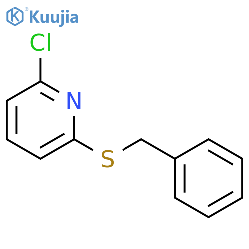 Pyridine, 2-chloro-6-[(phenylmethyl)thio]- structure