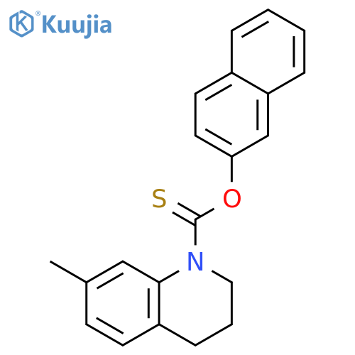 1(2H)-Quinolinecarbothioic acid, 3,4-dihydro-7-methyl-, O-2-naphthalenyl ester structure