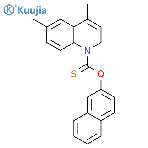 1(2H)-Quinolinecarbothioic acid, 4,6-dimethyl-, O-2-naphthalenyl ester structure