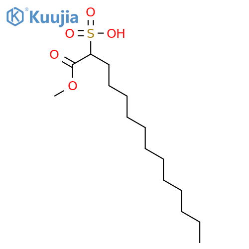 Tetradecanoic acid,2-sulfo-, 1-methyl ester structure