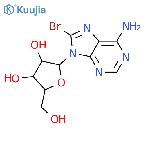 (2R,3R,4S,5R)-2-(6-amino-8-bromo-9H-purin-9-yl)-5-(hydroxymethyl)oxolane-3,4-diol structure
