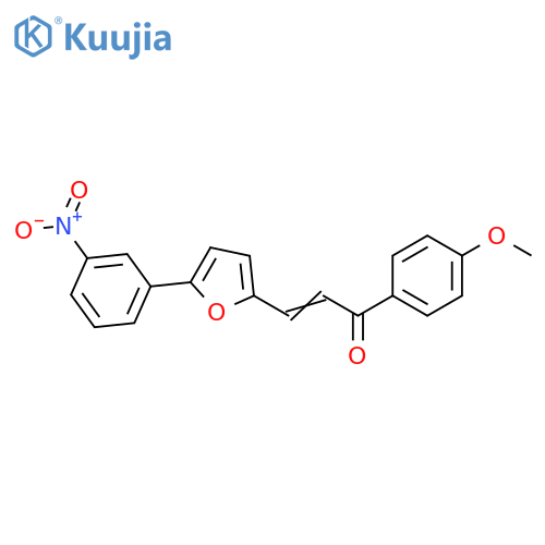 2-Propen-1-one, 1-(4-methoxyphenyl)-3-[5-(3-nitrophenyl)-2-furanyl]- structure