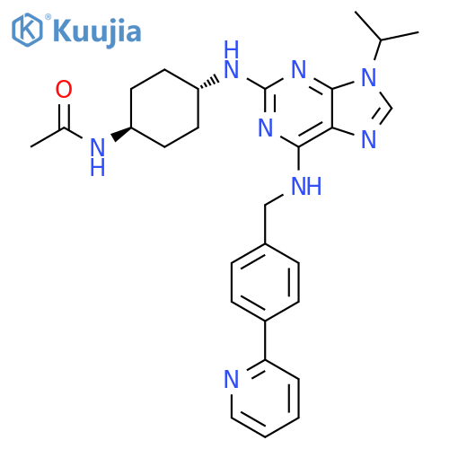 Acetamide,N-[trans-4-[[9-(1-methylethyl)-6-[[[4-(2-pyridinyl)phenyl]methyl]amino]-9H-purin-2-yl]amino]cyclohexyl]- structure