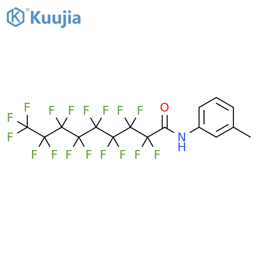 2,2,3,3,4,4,5,5,6,6,7,7,8,8,9,9,9-heptadecafluoro-N-(3-methylphenyl)nonanamide structure