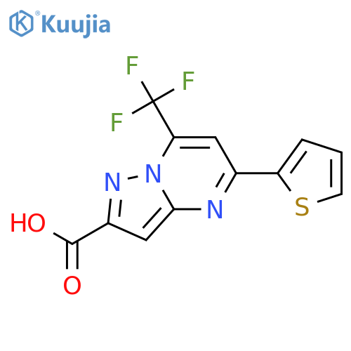 5-Thiophen-2-yl-7-trifluoromethyl-pyrazolo1,5-a-pyrimidine-2-carboxylic Acid structure