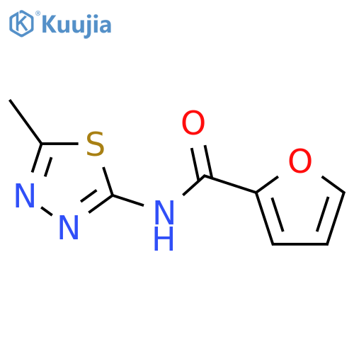 N-(5-methyl-1,3,4-thiadiazol-2-yl)-2-furamide structure