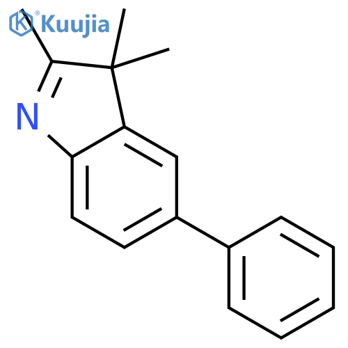 3H-Indole,2,3,3-trimethyl-5-phenyl- structure