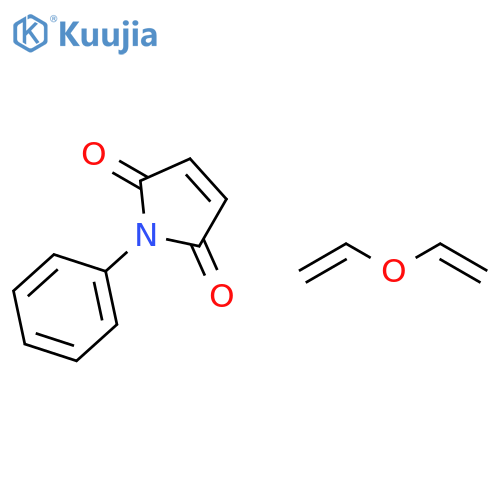 1-phenyl-1H-pyrrole-2,5-dione - (ethenyloxy)ethene (1:1) structure