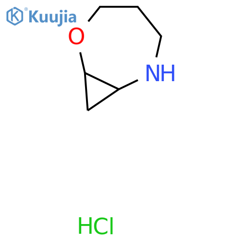 2-Oxa-6-azabicyclo[5.1.0]octane;hydrochloride structure