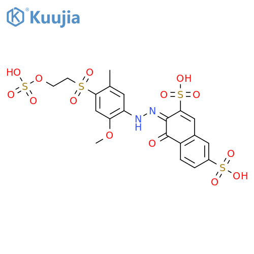 2,7-Naphthalenedisulfonicacid,4-hydroxy-3-[2-[2-methoxy-5-methyl-4-[[2-(sulfooxy)ethyl]sulfonyl]phenyl]diazenyl]- structure