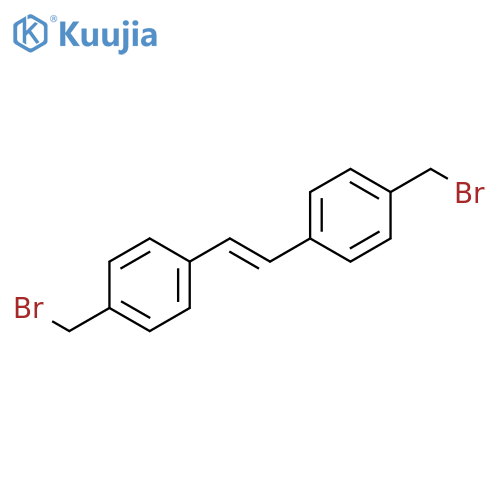 Benzene, 1,1'-(1,2-ethenediyl)bis[4-(bromomethyl)-, (E)- structure