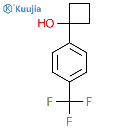 1-(4-Trifluoromethylphenyl)cyclobutanol structure