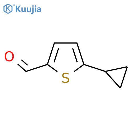 5-cyclopropylthiophene-2-carbaldehyde structure