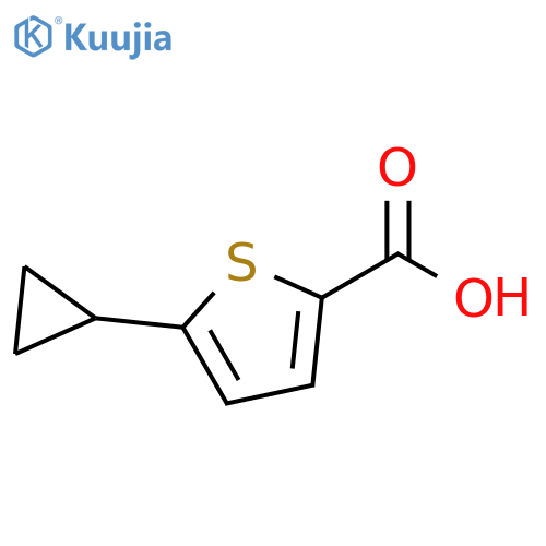 5-cyclopropylthiophene-2-carboxylic acid structure