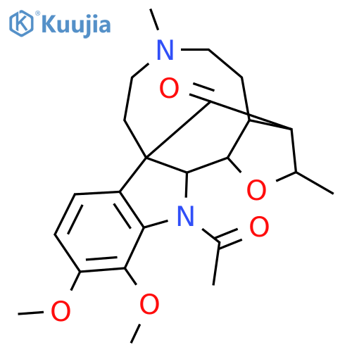 8-Acetyl-5,6-dimethoxy-12,17-dimethyl-11-oxa-8,17-diazapentacyclo[11.6.1.01,9.02,7.010,14]icosa-2(7),3,5-trien-20-one structure