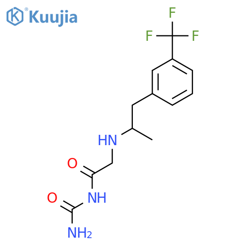 Acetamide,N-(aminocarbonyl)-2-[[1-methyl-2-[3-(trifluoromethyl)phenyl]ethyl]amino]- structure