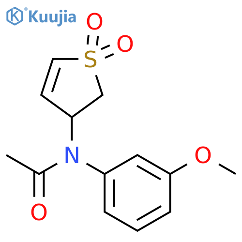N-(1,1-dioxo-2,3-dihydro-1lambda6-thiophen-3-yl)-N-(3-methoxyphenyl)acetamide structure