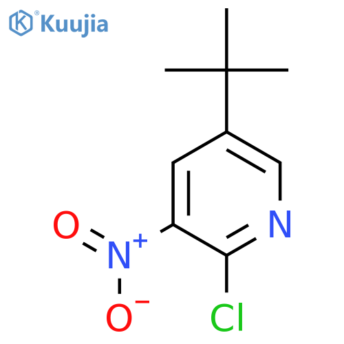 5-tert-Butyl-2-chloro-3-nitro-pyridine structure