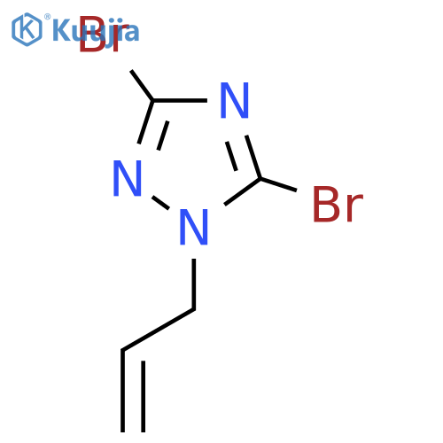 1-Allyl-3,5-dibromo-1H-1,2,4-triazole structure