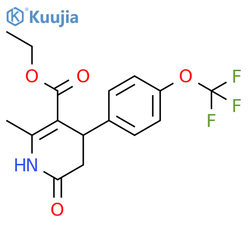 Ethyl 2-Methyl-6-oxo-4-4-(trifluoromethoxy)phenyl-1,4,5,6-tetrahydro-3-pyridinecarboxylate structure