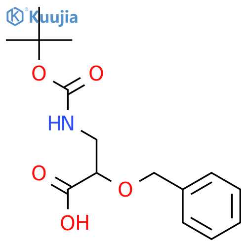 2-Benzyloxy-3-tert-butoxycarbonylamino-propionicacid structure