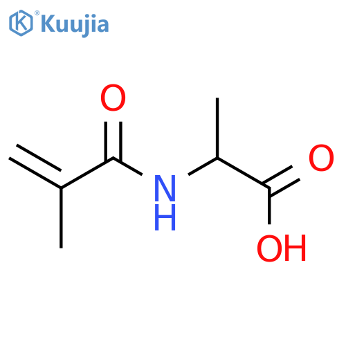 L-Alanine,N-(2-methyl-1-oxo-2-propen-1-yl)- structure