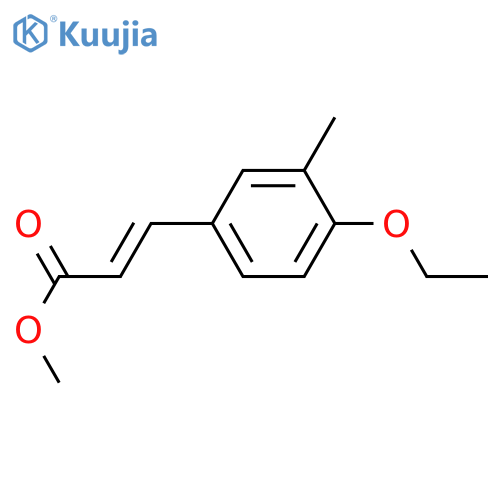 2-Propenoic acid,3-(4-ethoxy-3-methylphenyl)-, methyl ester, (2E)- structure