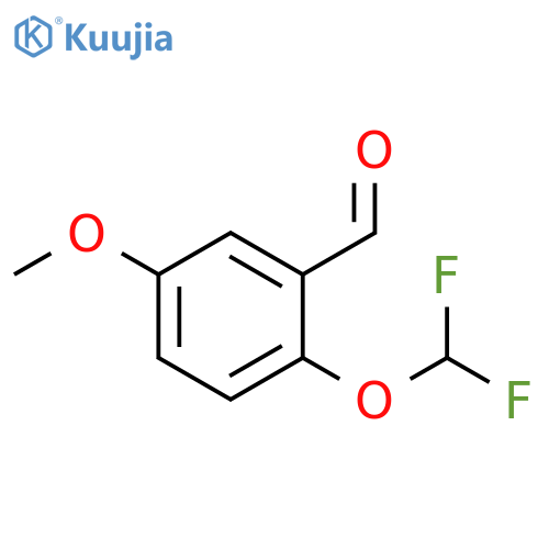 2-(difluoromethoxy)-5-methoxybenzaldehyde structure