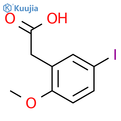 2-(5-Iodo-2-methoxyphenyl)acetic acid structure