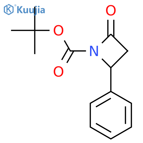Tert-butyl 2-oxo-4-phenylazetidine-1-carboxylate structure