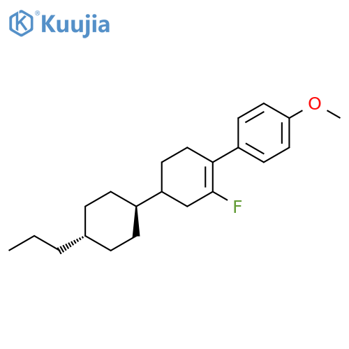Benzene,1-[2-fluoro-4-(trans-4-propylcyclohexyl)-1-cyclohexen-1-yl]-4-methoxy- structure