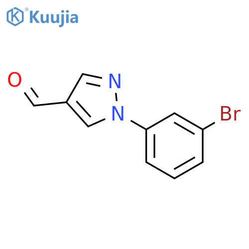 1-(3-Bromophenyl)pyrazole-4-carbaldehyde structure