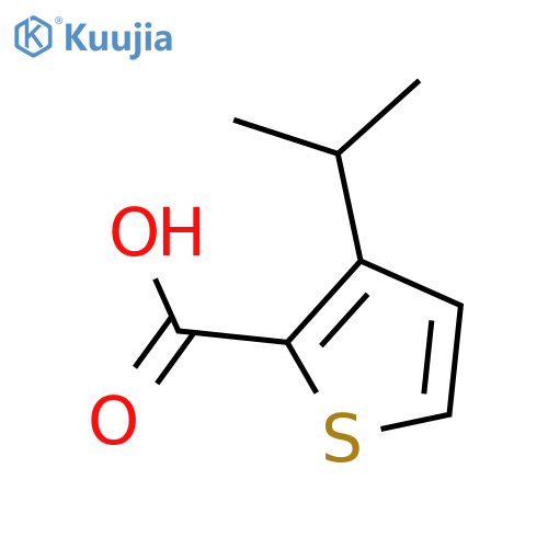 3-(propan-2-yl)thiophene-2-carboxylic acid structure