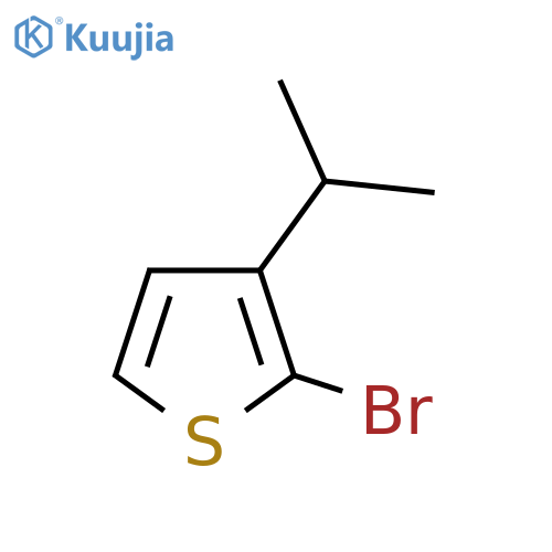 Thiophene, 2-bromo-3-(1-methylethyl)- structure