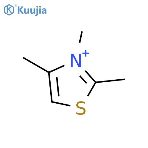 Thiazolium, 2,3,4-trimethyl- structure