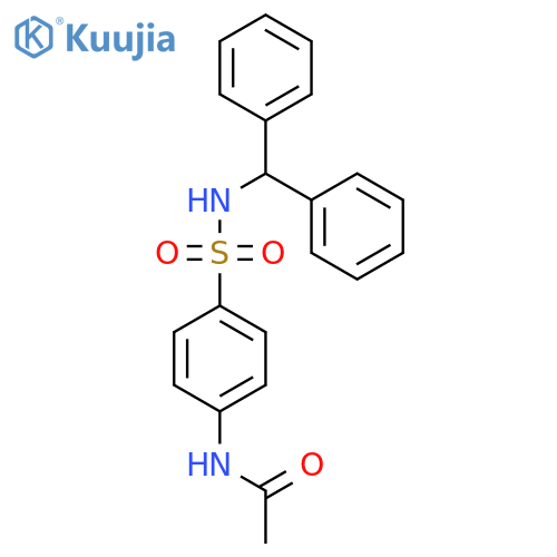 N-{4-[(benzhydrylamino)sulfonyl]phenyl}acetamide structure