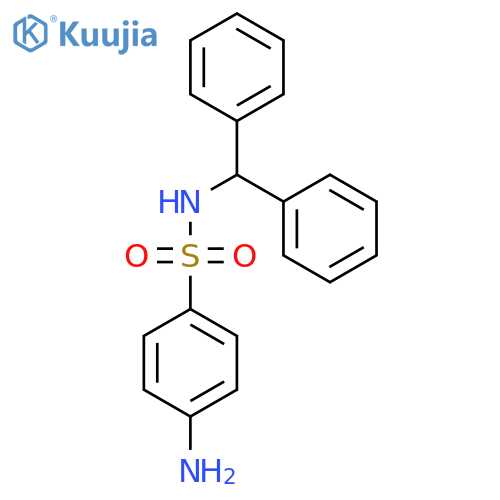 Benzenesulfonamide, 4-amino-N-(diphenylmethyl)- structure
