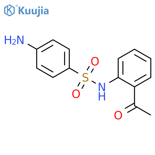 Benzenesulfonamide, N-(2-acetylphenyl)-4-amino- structure