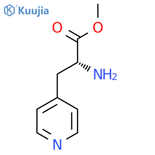 methyl (2R)-2-amino-3-(4-pyridyl)propanoate structure