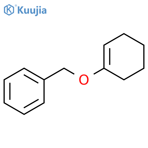 Benzene, [(1-cyclohexen-1-yloxy)methyl]- structure