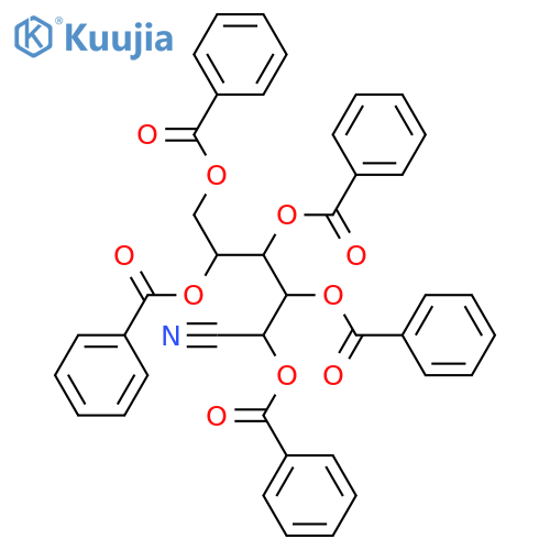 Gluconic acid; D-form, 2,3,4,5,6-Pentabenzoyl, nitrile structure